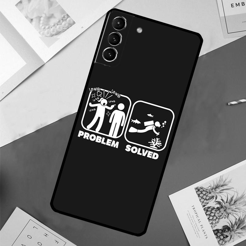 Scuba Diver Diving Case For Samsung Galaxy S23 S22 S24 Ultra Note 20 S20 S21 FE S9 S10 Note 10 Plus Back Cover