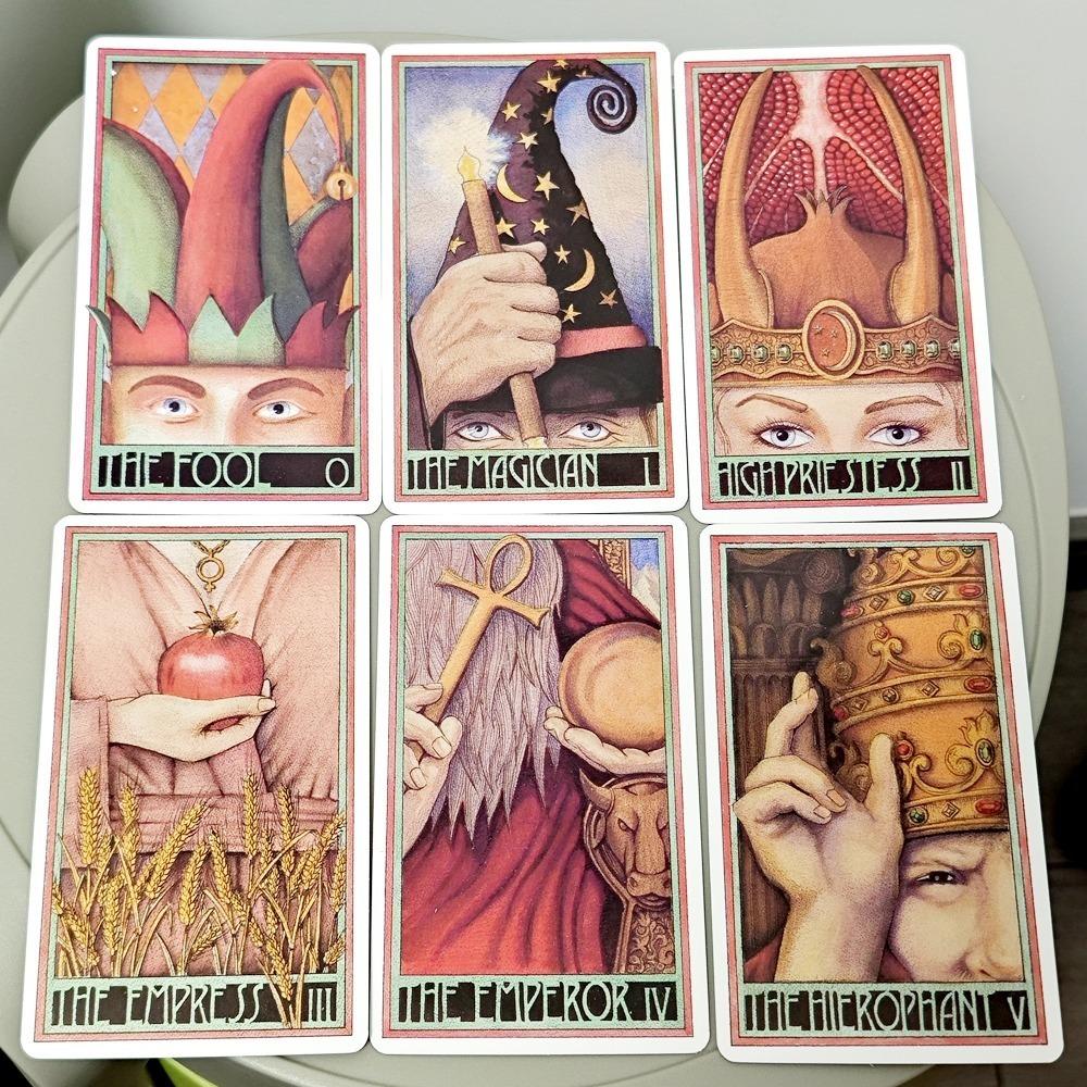 Erenberg Tarot Deck in Rigid Box 12*7cm, Intimate Close-Up Illustrations - Standard Tarot Cards Double-embossed Cardstock