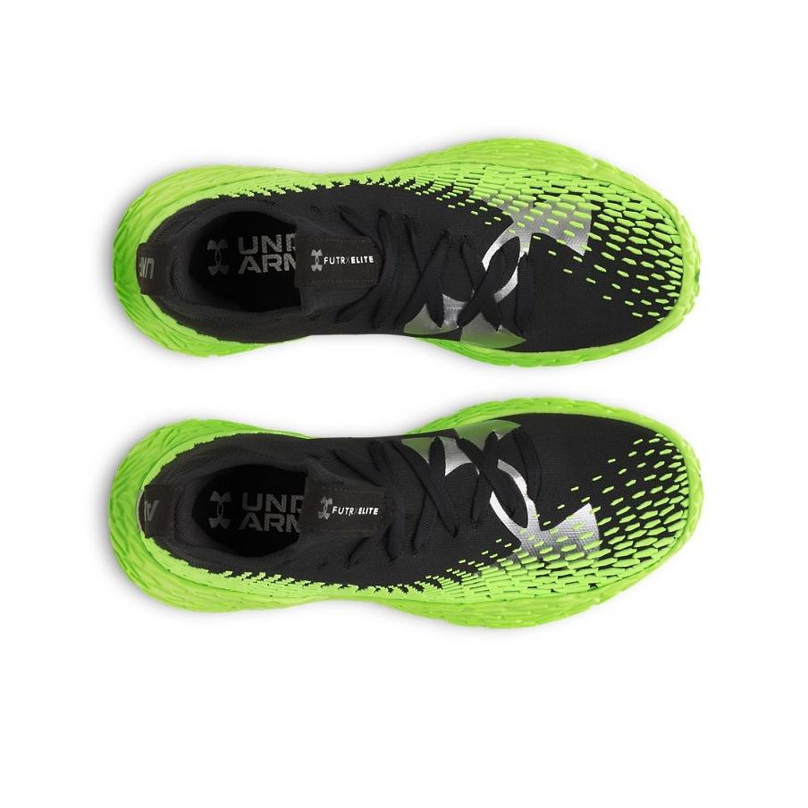 Under Armour Futr X Elite 2 Удобные Универсальные Поддерживающие Амортизирующие Низкие Баскетбольные Кроссовки Унисекс кроссовки Черный Зеленый 6007019-002