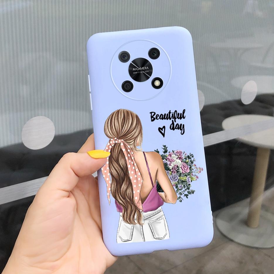 For Huawei Nova Y90 4G Case Cute Cartoon Girls Fundas Soft Silicone Phone Cases For Huawei Nova Y90 Y 90 Back Cover 6.7'' Bumper