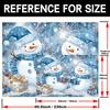2D plane, 1 piece of snowman window Christmas party backdrop, suitable for weddings, birthdays, and baby showersZL