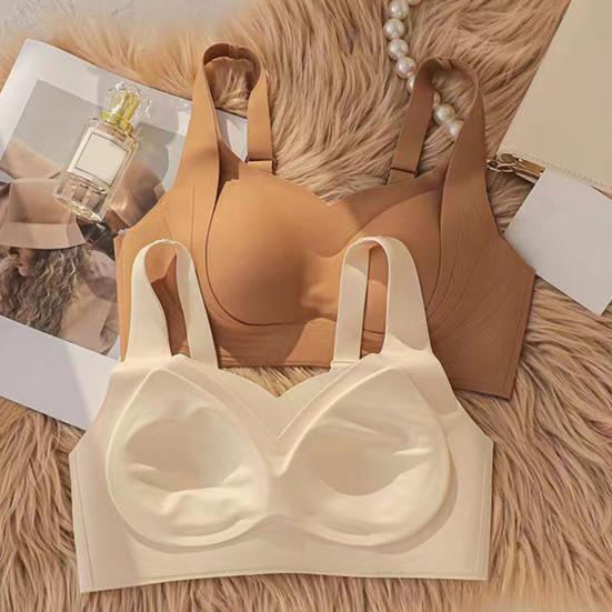 Женский бюстгальтер с антискользящим эффектом, без косточек, пуш-ап, нижнее белье для женщин среднего возраста, широкие бретели, полное покрытие
