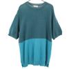 FACTOTUM Made In Japan By Color Short Sleeve Sweater 36 Blue Knit Men's Used