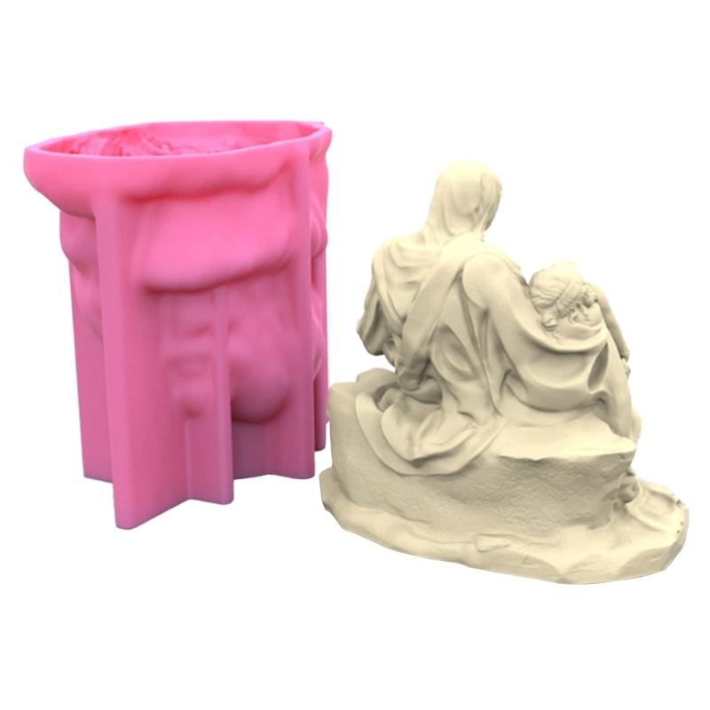 Pieta силиконовая форма для мыла греческая римская статуя смола форма для изготовления свечей гипсовая эпоксидная форма для литья для домашнего декора