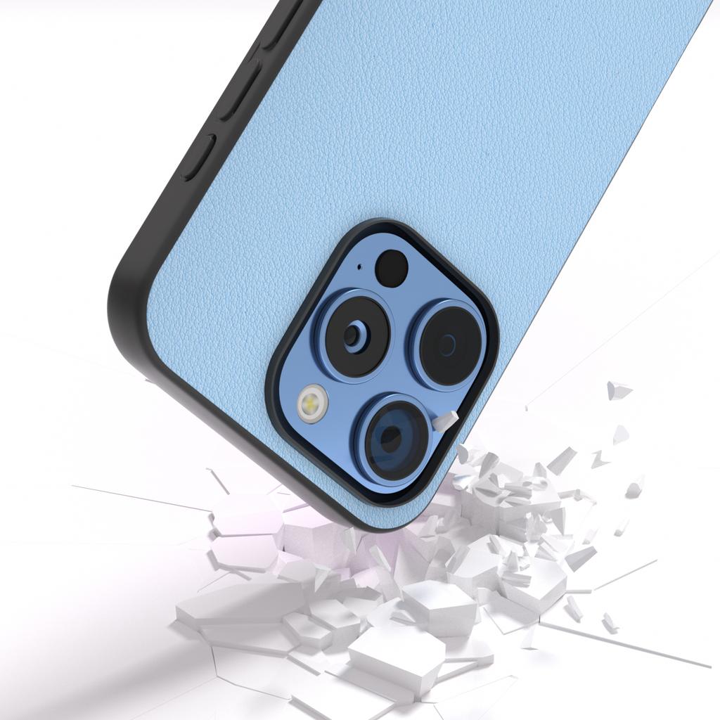 ABEEL Чехол для iPhone 16 Pro Max Защита от царапин Натуральная Коровья Кожа Задняя Крышка Телефона