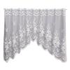 Vintage Floral Window Valance, Rustic Farmhouse Swag Curtain With Rod Pocket, Soft Light Filtering Bedroom Living Room Decor