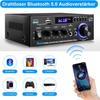 AK45 2-канальный стереоусилитель Bluetooth с USB SD AUX FM входом, ЖК-дисплеем, микрофонным входом, пультом дистанционного управления