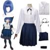 Anime BOCCHI THE ROCK! Yamada Ryo Cosplay Shirt Skirt Tie Socks Wig Uniform Suits Halloween Christmas Costumes