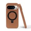 Magnetic Ring Genuine Leather Case For Google Pixel 10A 9 Pro XL 9A 8A 7A Pixel7 8 Pro Phone Back Cover Case Bracket Stand Coque