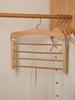 Real Wood Multi-Functional Multi-Layer Clothes Hanger No Trace Anti-Slip Tie Scarf Towel Storage Rack Clothes Hanger