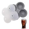 Ice Ball Maker Mold Ice Maker 4 Cavity Silicone Kitchen Sphere Ball Mold Easy Release For Whisky Cocktails Coffee Water