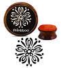 Printtoo Mandala Floral Pattern Scrap-booking Craft Textile Round Stamp Wooden Rubber Stamps-2