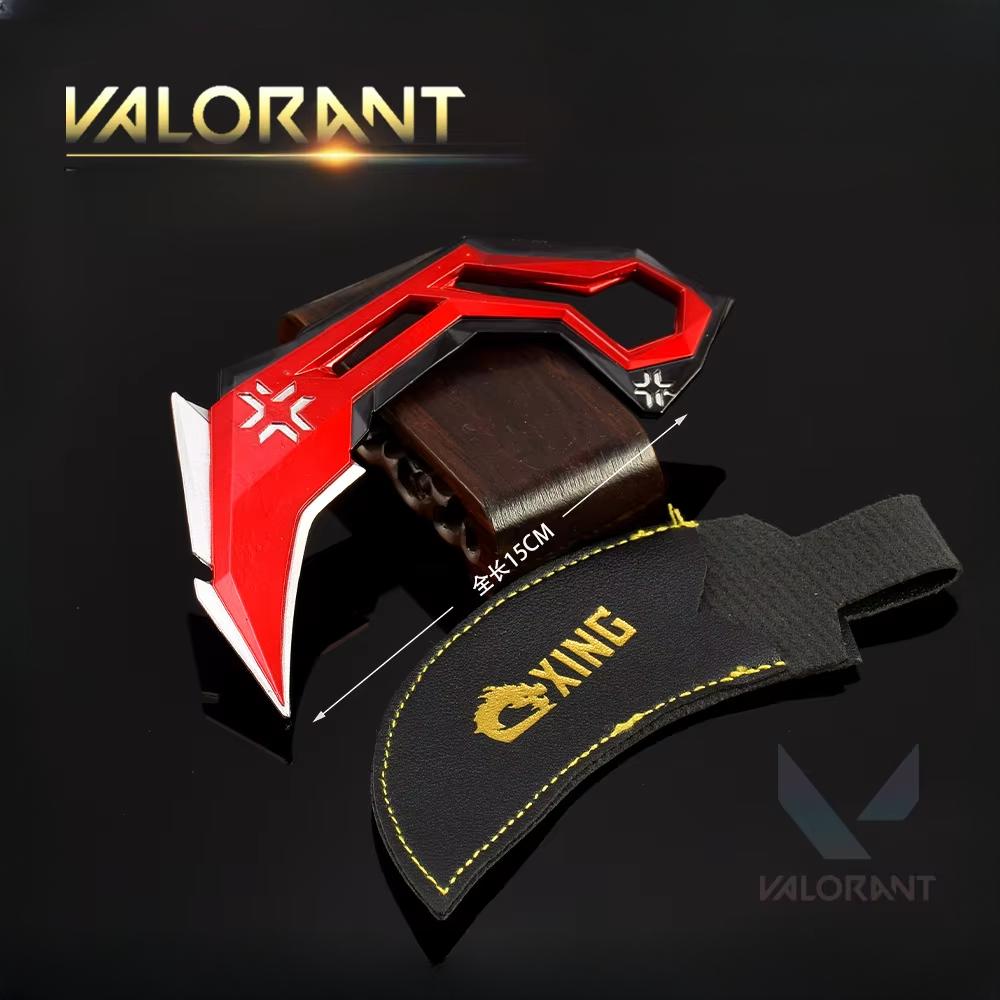 15CM Valorant Game Peripherals VCT Claw Knife Full Metal Craft Weapon Model Collectible Desk Ornaments Birthday Gift for Boy Toy