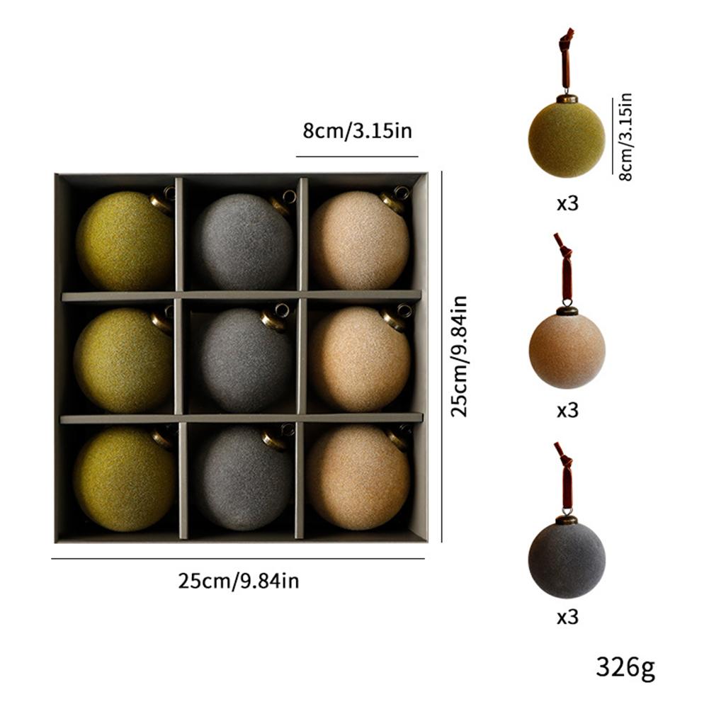 Holiday Celebrations White Christmas Ball Set Beautiful Flocked Decorations Christmas Decoration Versatile Decorating Options