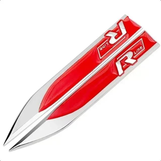 New 1PCS 3D Metal Car Body Side Fender Badge For Volkswagen VW Golf 7 6 5 GTD GLI Logo Sticker Emblem Decals Styling Access