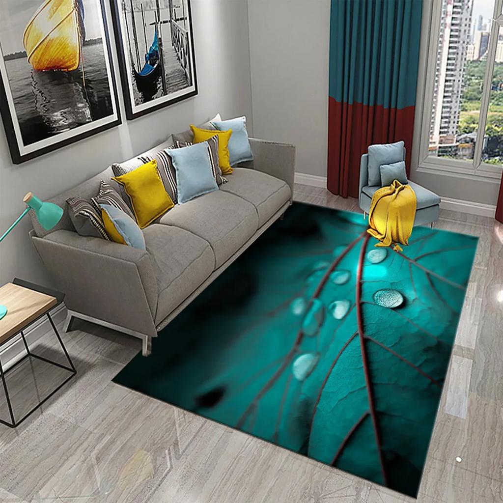 3D Ковер на тему природы Входной коврик для двери Лес Насекомое Растение Нескользящий коврик для пола Гостиная Спальня Ванная комната Домашний декор