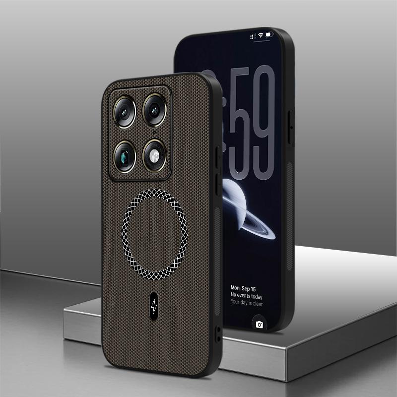 Роскошный кожаный чехол с поддержкой 3D Touch для Motor Signature 5G Edge 70 Ultra 60 Fusion + X70 Air Pro для Magsafe Ударопрочная крышка