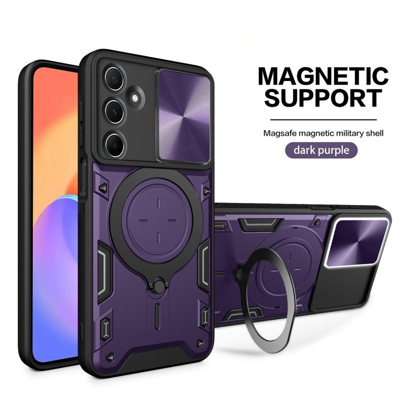 Для Samsung Galaxy M55 M54 M53 M35 Магнитный держатель-кольцо для пальца Военный защитный чехол