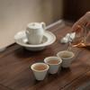Винтажные керамические фарфоровые чайные чашки ручной работы, набор чайной посуды, китайские пиалы для кунг-фу, мастер-чашки, посуда для чайной церемонии