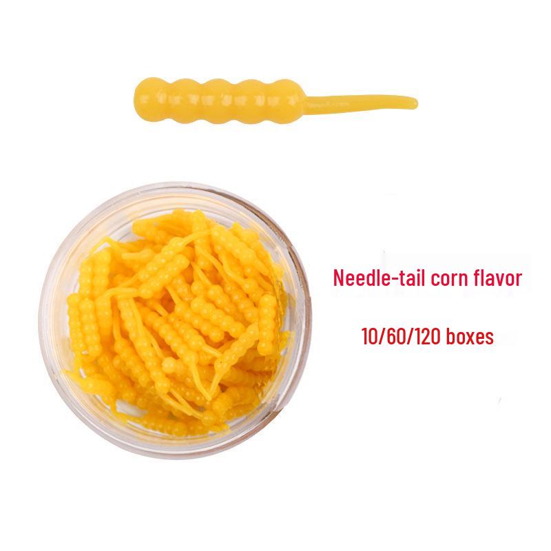 Динамичная мягкая приманка-опарыш, плавающая: Вкус белой кукурузы, Запах красного червя