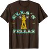 Ellas Fellas Винтажная Команда для Мужчин Женщин 100% Хлопок Футболка Мужские Футболки Топ