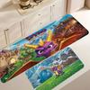 Games S-Spyro Dragon Hallway Carpet Non-Slip Laundry Room Mat Laundry Decor Balcony Child Living Room Toilet Rug