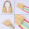 18 шт. 18 размеров 40 см Разноцветные Круговые Бамбуковые Спицы для Вязания 2,0-10 мм