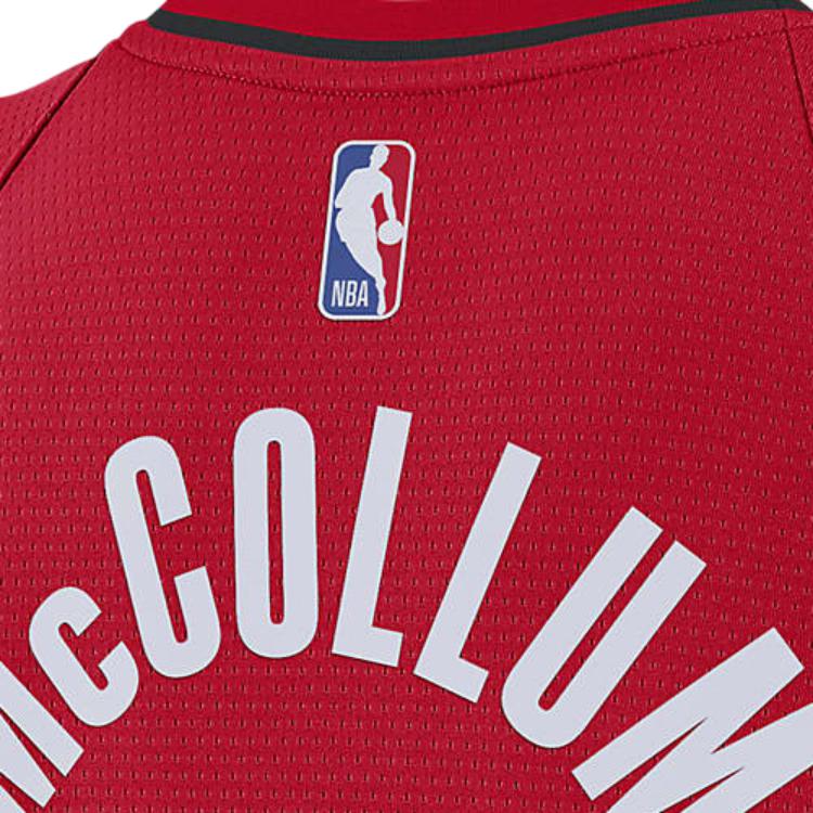 Jordan Баскетбольное джерси НБА для болельщиков, сезон 2020, Trail Blazers CJ. МакКоллум Нет. 3 мужских топа студенческого красного цвета CV9492-661