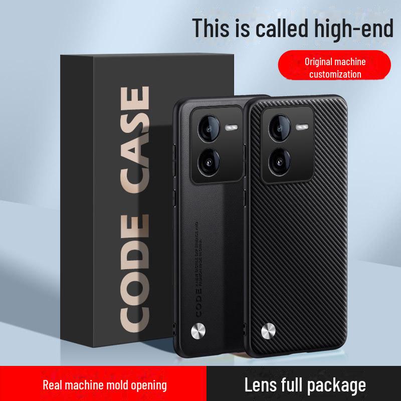 Чехол iQOO 9 из простой кожи для телефона iQOO 8x/Z7/Z6/Z5, кевларовый чехол с полной защитой для мужчин и женщин