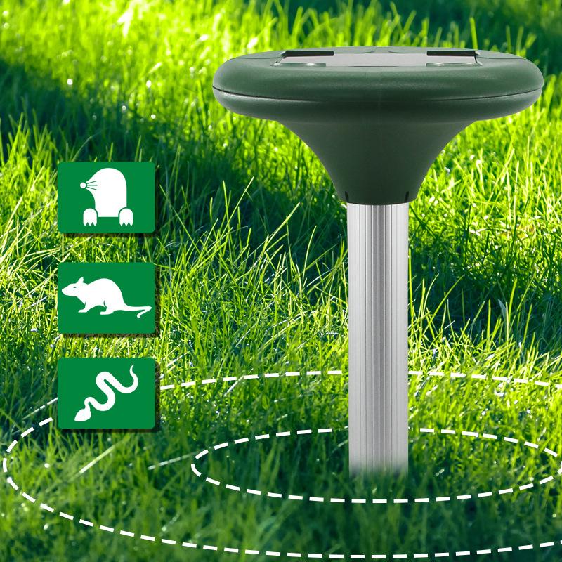 Outdoor Solar Mouse Repeller Sonic Mole Repeller Animal Repeller Lawn Garden Snake Repeller