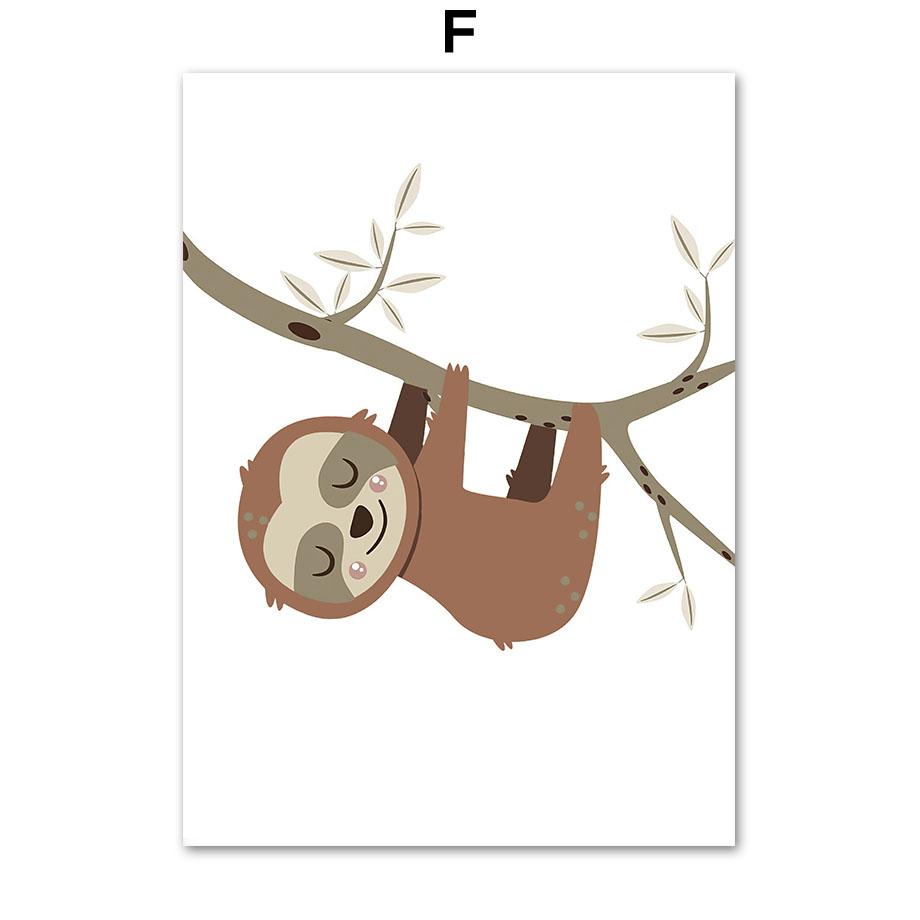 Плакаты с животными джунглей, принты, настенное искусство, лев, жираф, обезьяна, ленивец, зебра, холст, картина, эстетический декор комнаты, декоративные картины