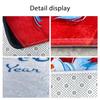 3Pcs Christmas Mat Sets Santa Claus Non Slip Mat Bathroom Doormat Toilet Seat Cover U Shaped Toilet
