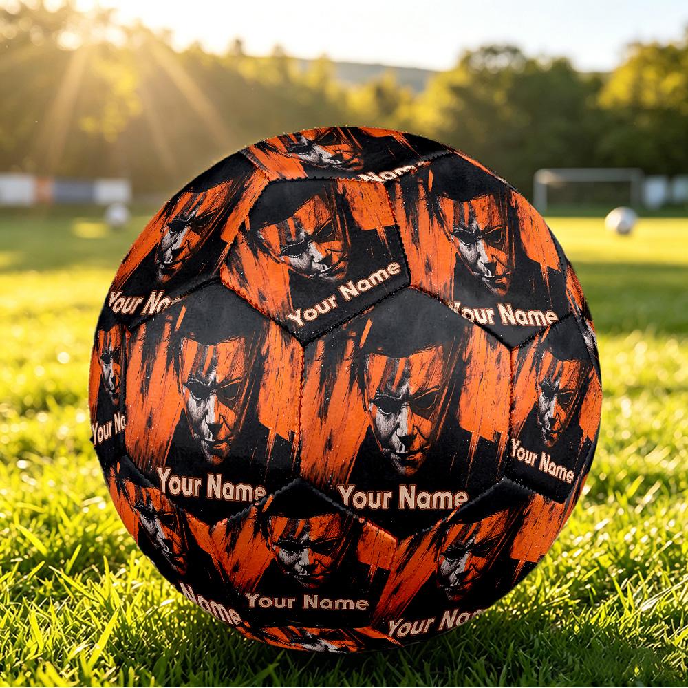 Size 5 FootballHalloween Michael Myers Durable PU Soccer Ball for Sports Training Outdoor Competition