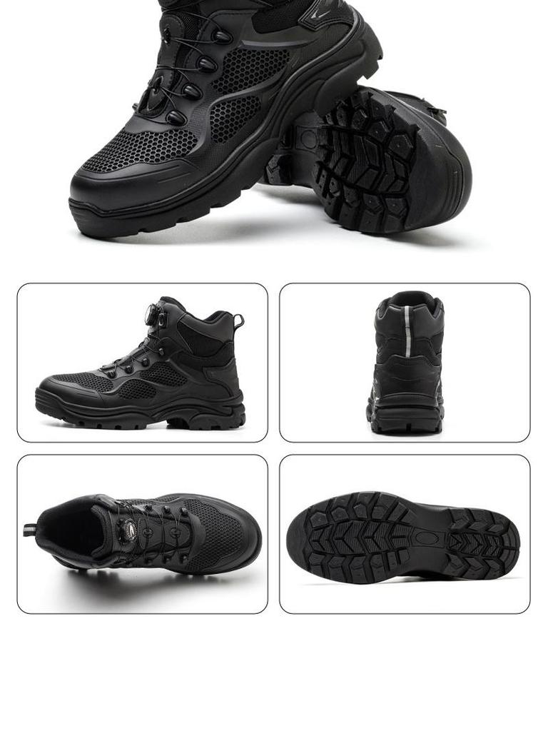 Рабочие ботинки SHEIN с высоким берцем и защитой от ударов: Легкий, Удобный, Складной, Защищенный от проколов.