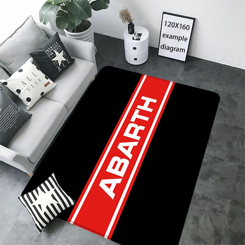 Doormat A-Abarth Flannel Floor Mat Indoor Foot Rug Fluffy Bedside Mats Kitchen Corridor Car Boot Carpet Ideal for Balcony Decor