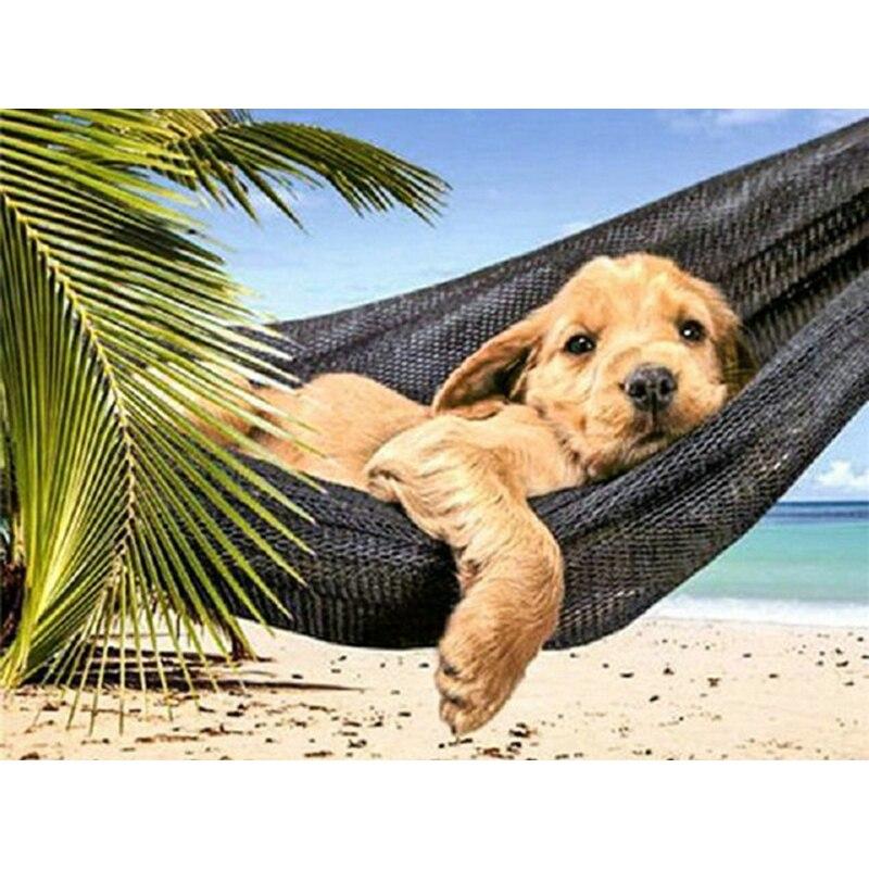 5D DIY Алмазная картина Набор Собака Искусство Алмазная вышивка Стразы Украшения для дома