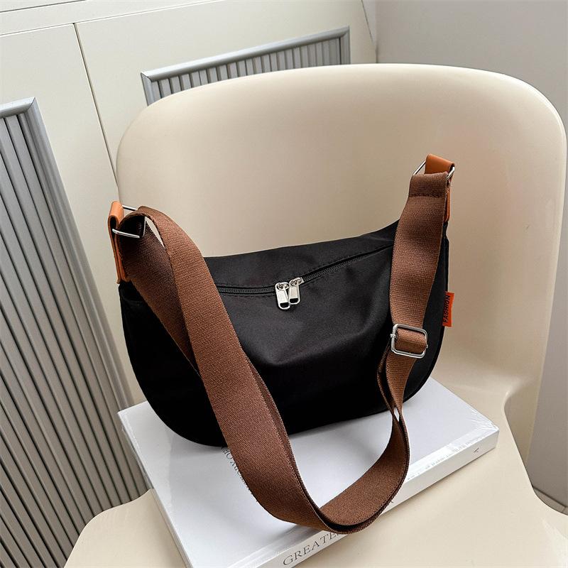 Однотонная модная повседневная сумка, весенняя универсальная сумка через плечо, женская сумка-мессенджер в иностранном стиле