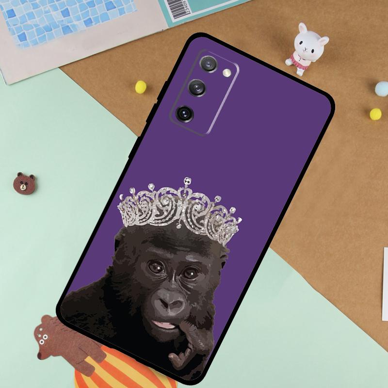 Monkey Gorilla Ape Baby Soft Case For Samsung Galaxy S24 Ultra S9 S10 S20 S22 S21 Plus S23 FE S25 Ultra Funda Cover