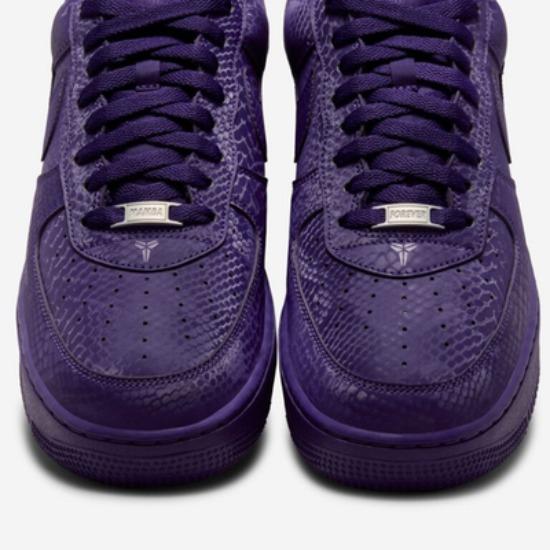 Кобе Брайант x Nike Air Force 1 Low 'Mamba Forever' 'Court Purple' IB0018-500