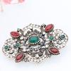 Retro Women's Flower Brooch Needle Grey Crystal Jewelry Rhinestone Brooch Pattern Lapel Brooch Wholesale