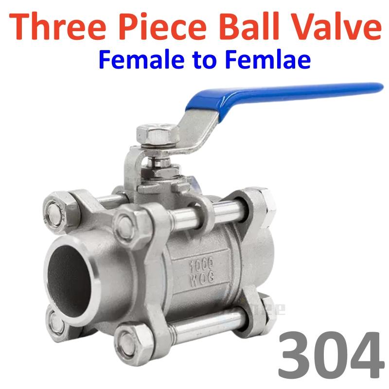 BSPT 1/4" 3/8" 1/2" 3/4" 1" 1-1/4" Внутренняя резьба Нержавеющая сталь SS304 Шаровой кран с полным проходом 2P/1P с виниловой ручкой Резьбовые краны