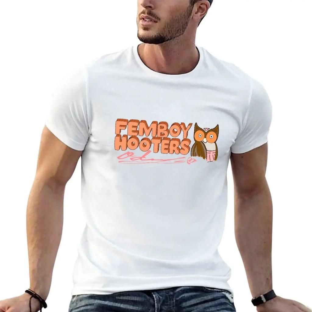 Футболка Femboy Hooters Эстетичная одежда индивидуальные футболки создай свой дизайн черные футболки для