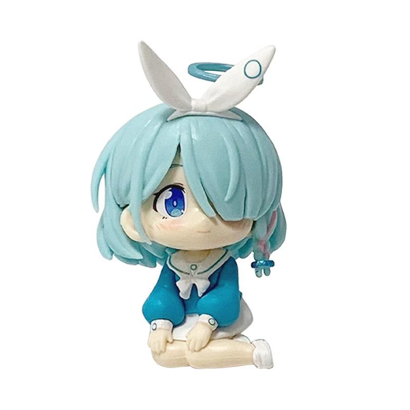 Christmas Arona Q-Version Action Figures 7.5Cm Anime Figure  Model Pvc Cute Sitting Posture Collectible Model Toy Gift