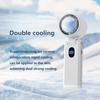 Portable Fan Mini Handheld Fan USB Rechargeable Turbo Fan Foldable Hand Held Fan Small Ice Cooling Fan with 3600mAh Power Bank