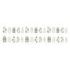 30Pcs 3D Cat Eye Misty Blue Plaid Press‑on Nails, Gold‑Foil Flower Design, Ins Style Reusable False Nails