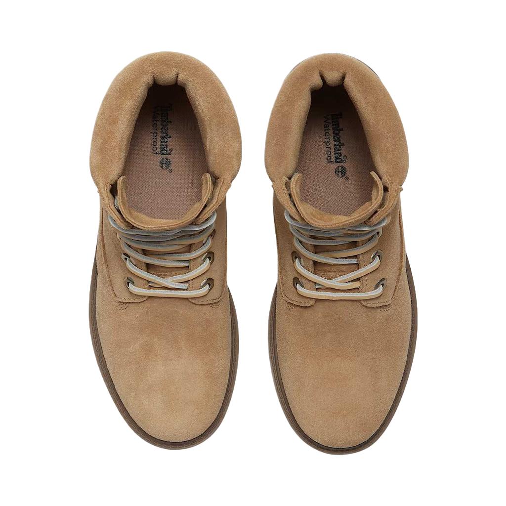 Timberland 6-дюймовые водонепроницаемые ботинки Бежевая замша Женские кроссовки Коричневые TB0A43F8EW1