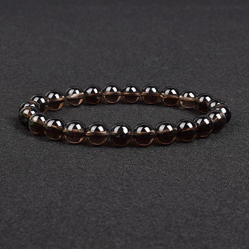 Браслет из натурального камня, апатит, лазурит, агат, кристалл, тигровый глаз, высококачественные бусины из драгоценных камней, браслет для мужчин, ювелирные изделия