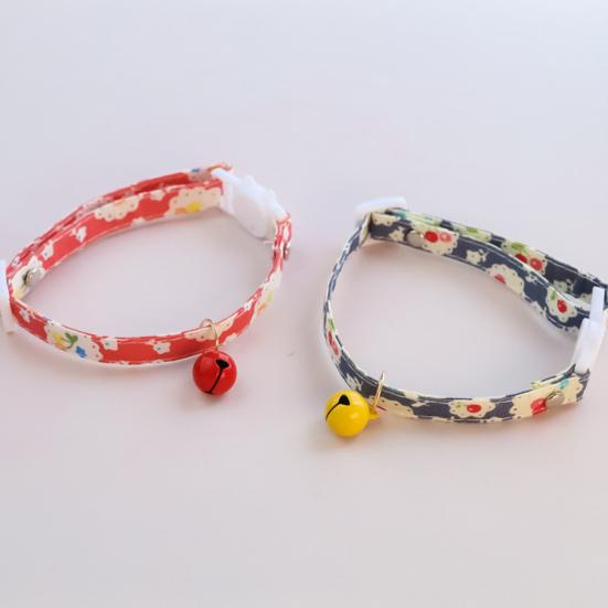 Ожерелье для домашних животных Фруктовый узор Регулируется Безопасно для кожи Легко носить Износостойкий Хлопок Домашнее животное