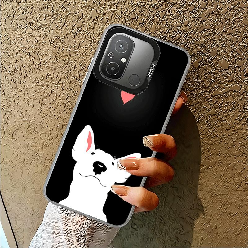 Bull Terrier Dog Cute Puppies Shockproof Phone Case for Xiaomi Poco X7 X6 X5 X3 Pro F7 Ultra M8 Redmi 15C 15 14C 13C 12C 10C 13