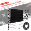 Алюминиевый универсальный масляный радиатор, комплект из 4 рядов, 6 рядов, 8 рядов, масляный радиатор двигателя, автомобильная автоматическая трансмиссия, автоматический-ручной радиатор, преобразователь